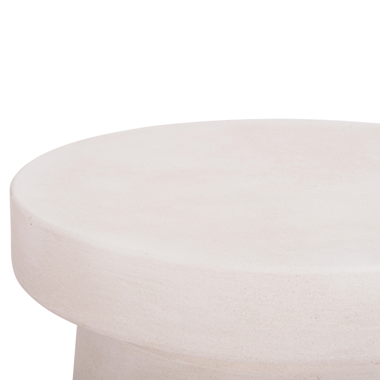 COFFEE TABLE ROUND SERIES SANTORINI HM18050 MDF IN OFF-WHITE COLOR Φ79x35Hcm. [6]