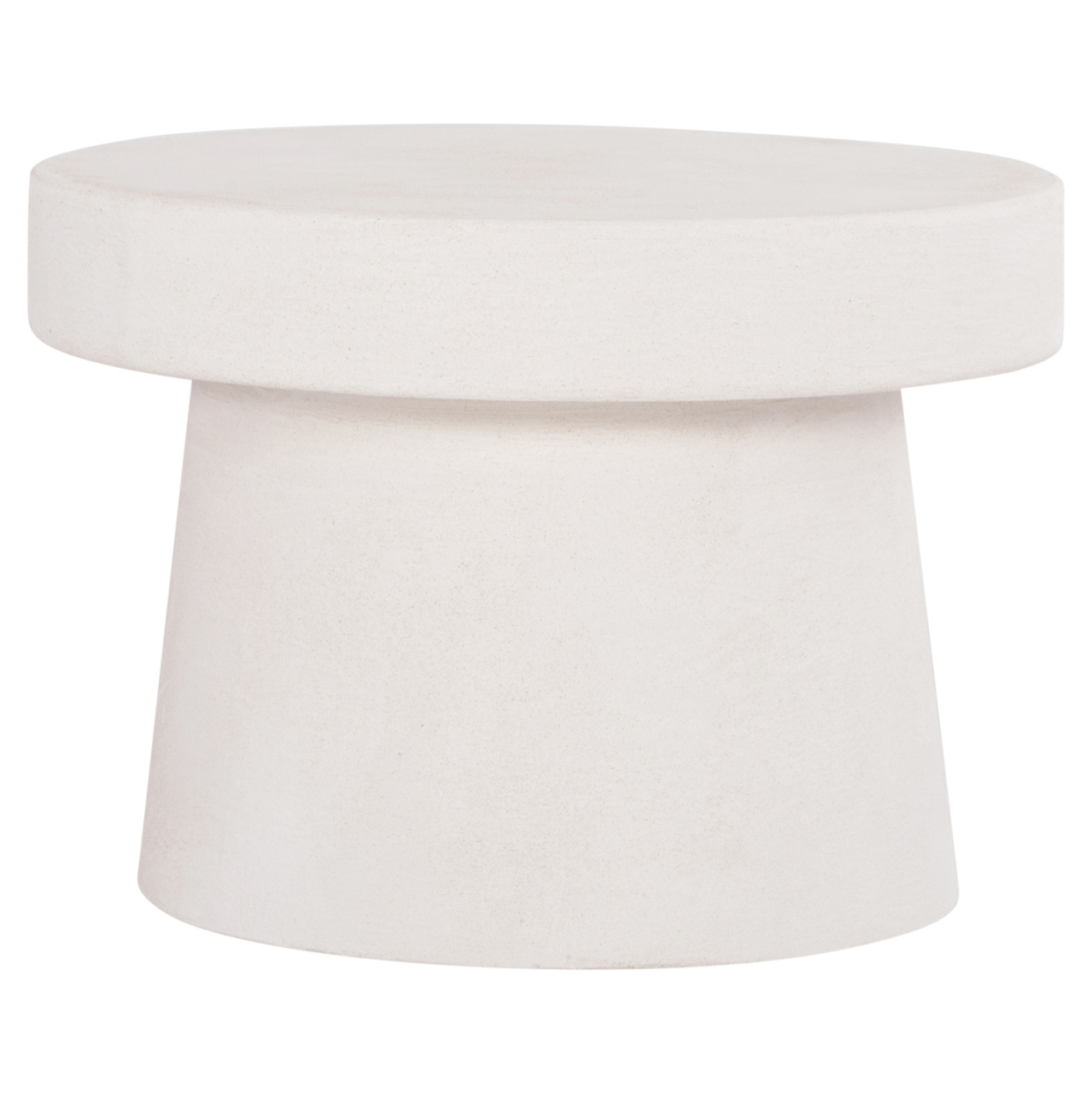 COFFEE TABLE ROUND SERIES SANTORINI HM18051 MDF IN OFF-WHITE COLOR Φ60x42.5Hcm. [3]