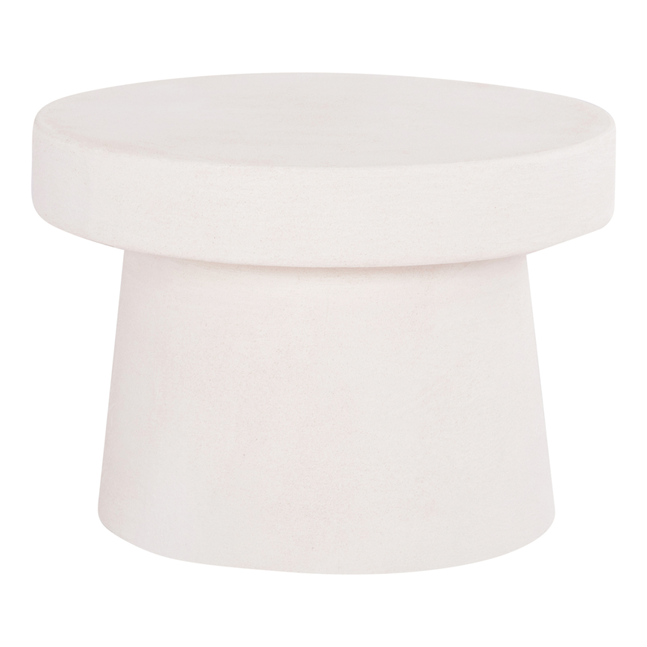 COFFEE TABLE ROUND SERIES SANTORINI HM18051 MDF IN OFF-WHITE COLOR Φ60x42.5Hcm. [1]