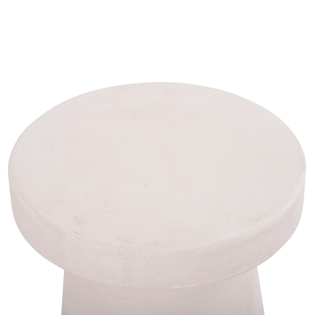 COFFEE TABLE ROUND SERIES SANTORINI HM18052 MDF IN OFF-WHITE COLOR Φ48x49Hcm. [4]