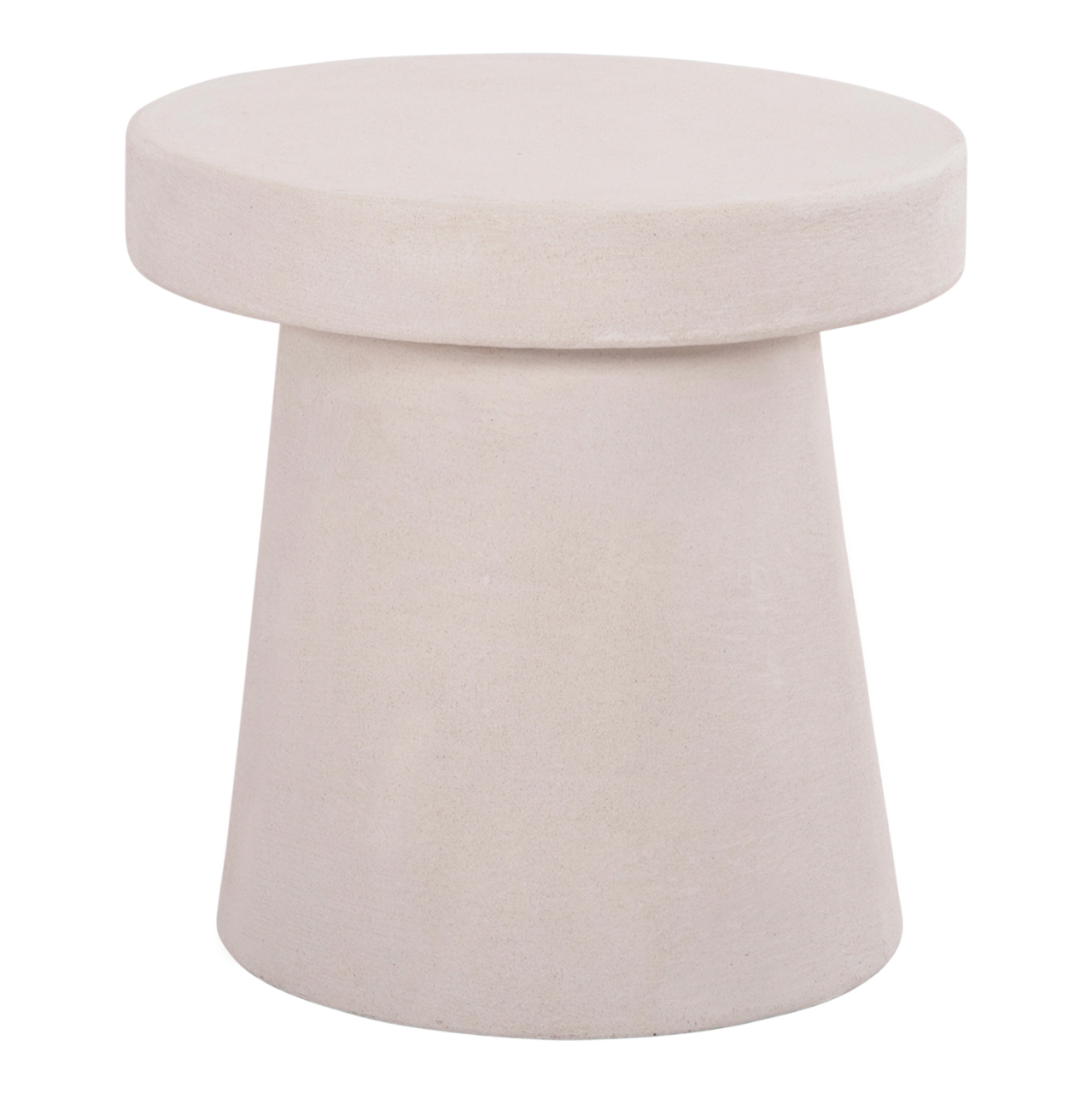 COFFEE TABLE ROUND SERIES SANTORINI HM18052 MDF IN OFF-WHITE COLOR Φ48x49Hcm. [1]