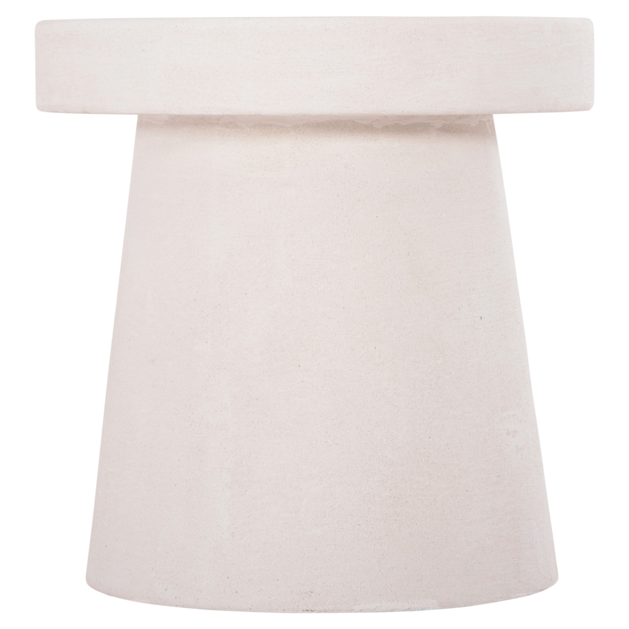 COFFEE TABLE ROUND SERIES SANTORINI HM18052 MDF IN OFF-WHITE COLOR Φ48x49Hcm. [3]