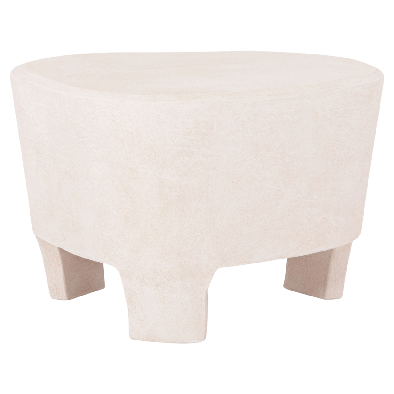 COFFEE TABLE SERIES SANTORINI HM18053 MDF IN OFF-WHITE COLOR 54x61x40.5Hcm. [1]