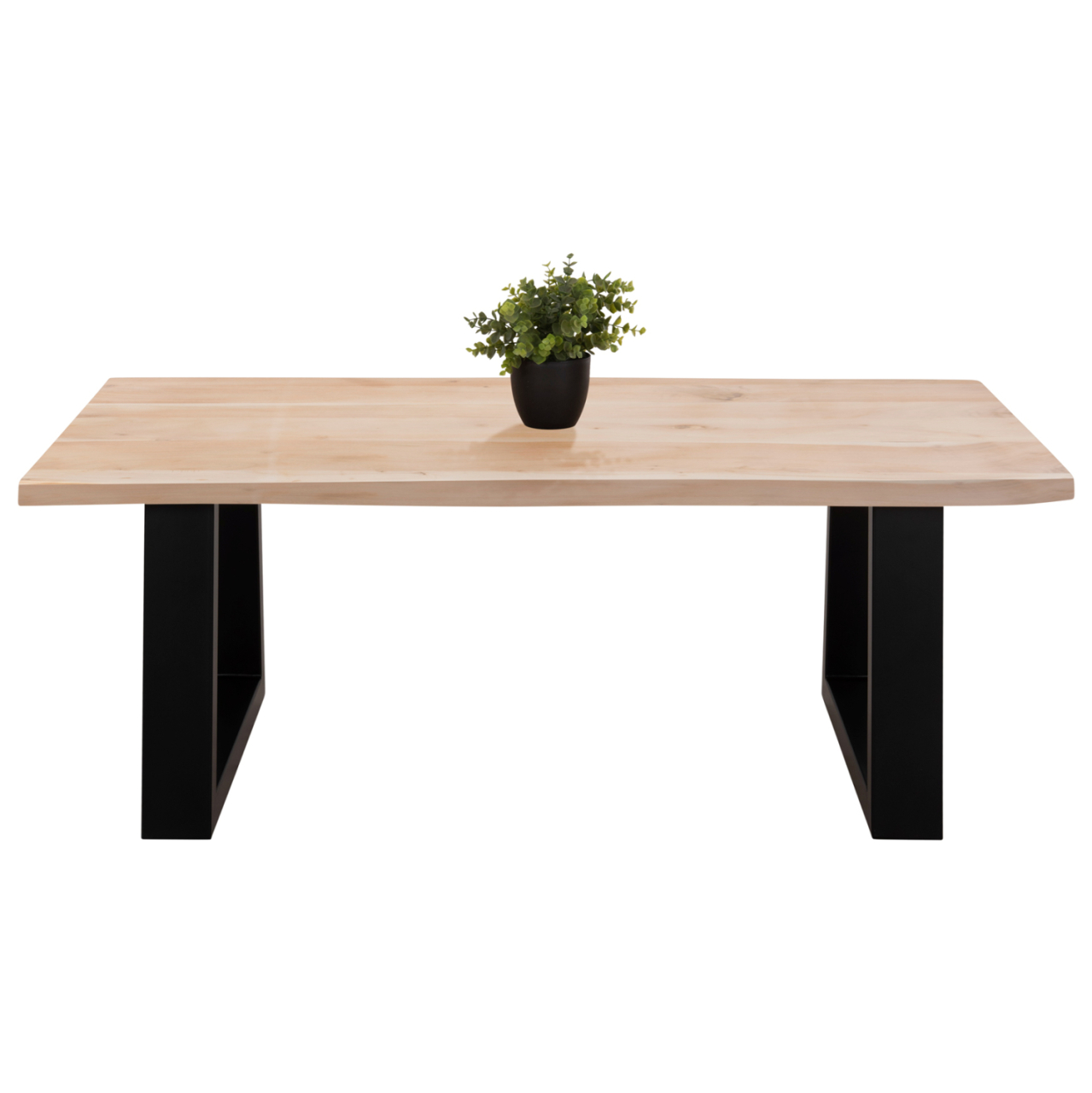 COFFEE TABLE SOFIA SLIM HM8502.21 ACACIA WOOD IN LIGHT NATURAL COLOR 115x65x41Hcm. [3]