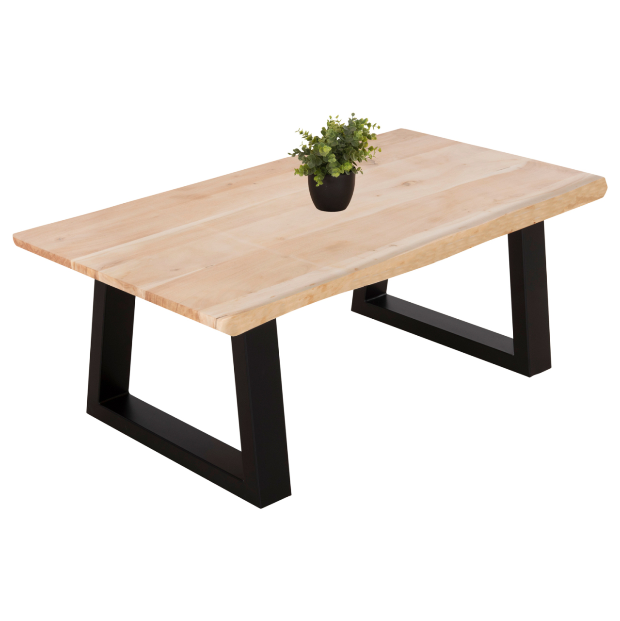COFFEE TABLE SOFIA SLIM HM8502.21 ACACIA WOOD IN LIGHT NATURAL COLOR 115x65x41Hcm. [4]