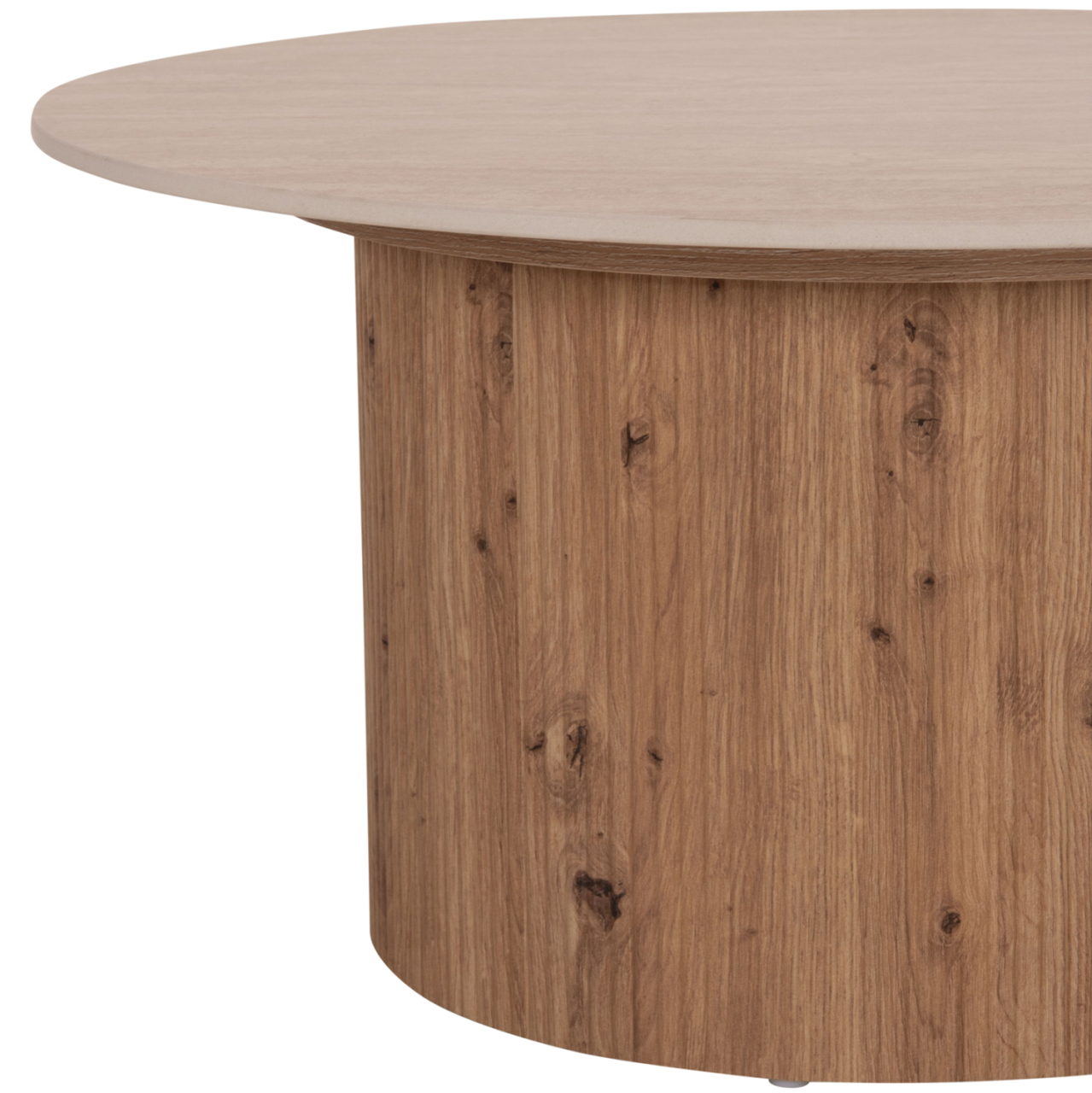 COFFEE TABLE TWIL HM18325 CERAMIC TOP IN TRAVERTINE STONE LOOK--MDF BASE Φ80x40Hcm. [7]