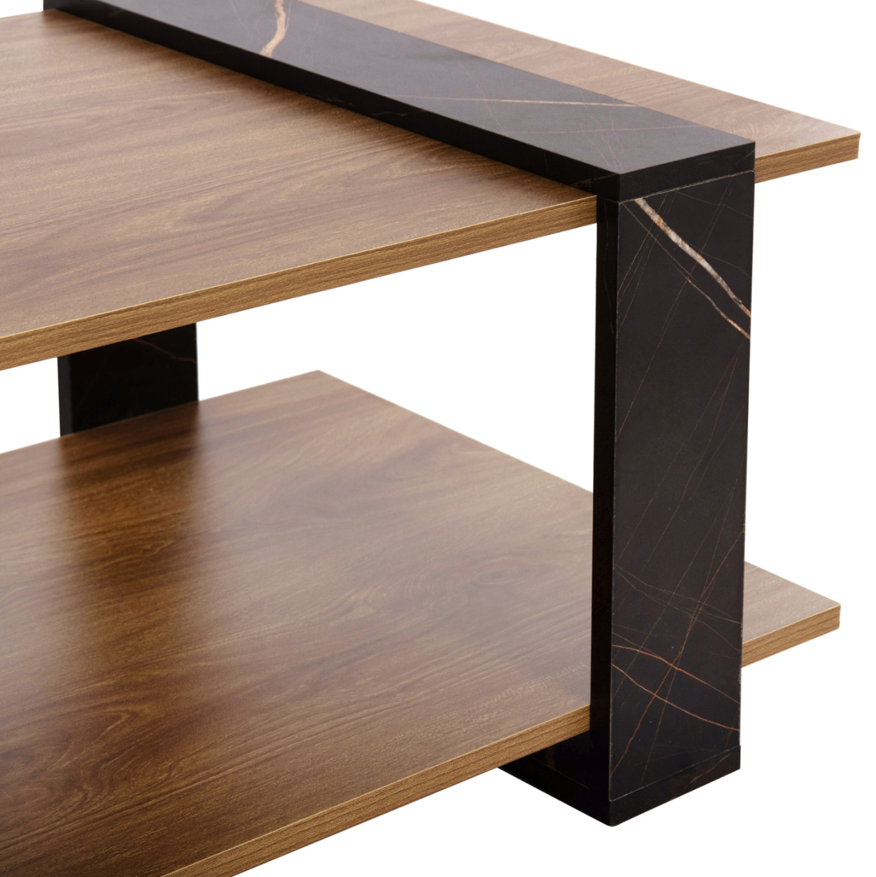COFFEE TABLE WILMA HM8950.12 MELAMINE IN NATURAL-BLACK MARBLE 80Χ50Χ35Hcm. [7]