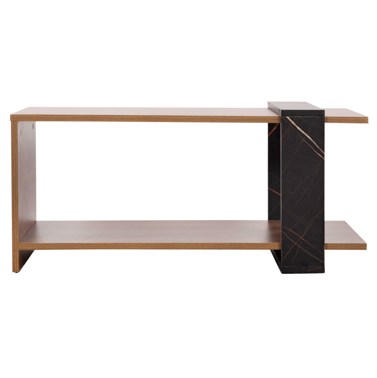 COFFEE TABLE WILMA HM8950.12 MELAMINE IN NATURAL-BLACK MARBLE 80Χ50Χ35Hcm. [3]