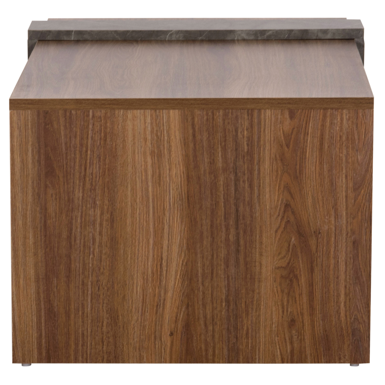 COFFEE TABLE WILMA HM8950.13 MELAMINE IN NATURAL-GREYISH STONE TEXTURE 80Χ50Χ35Hcm. [4]