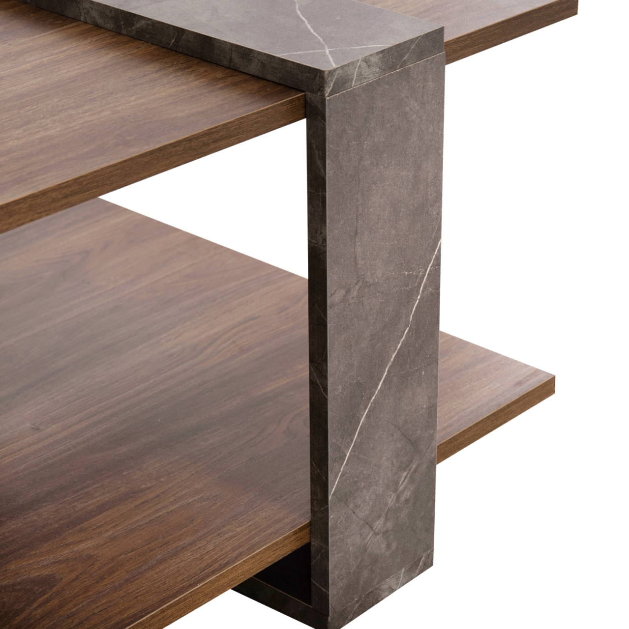 COFFEE TABLE WILMA HM8950.13 MELAMINE IN NATURAL-GREYISH STONE TEXTURE 80Χ50Χ35Hcm. [10]