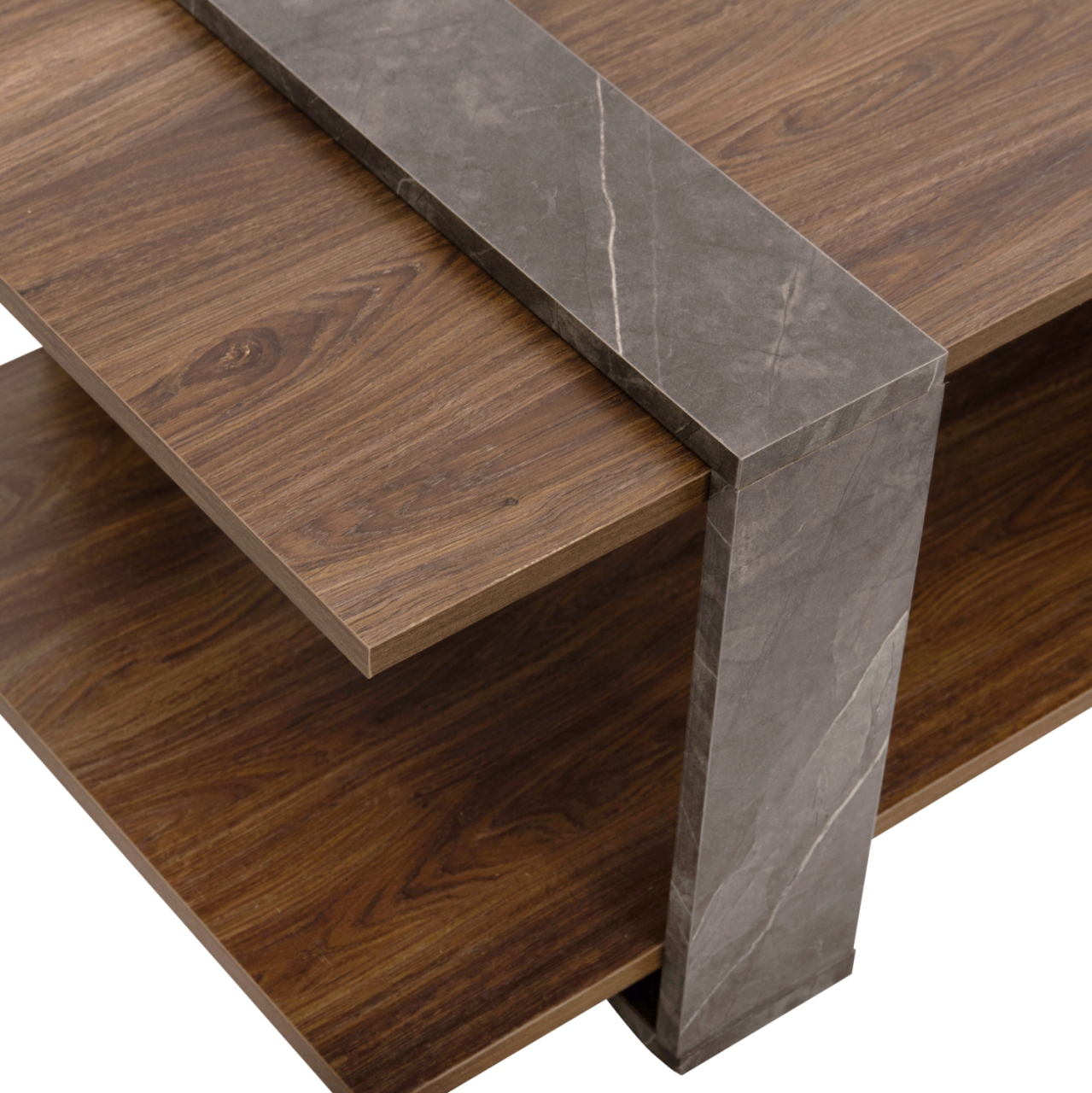 COFFEE TABLE WILMA HM8950.13 MELAMINE IN NATURAL-GREYISH STONE TEXTURE 80Χ50Χ35Hcm. [9]