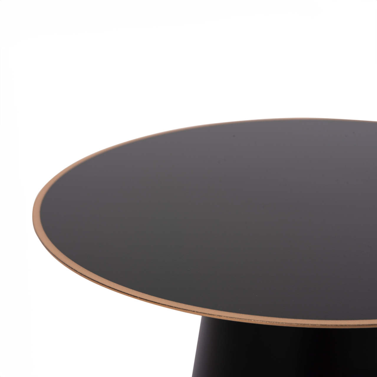 COFFEE TABLES 2PCS BALLI HM9996 ROUND METAL IN BLACK Φ50 and Φ40 cm. [6]