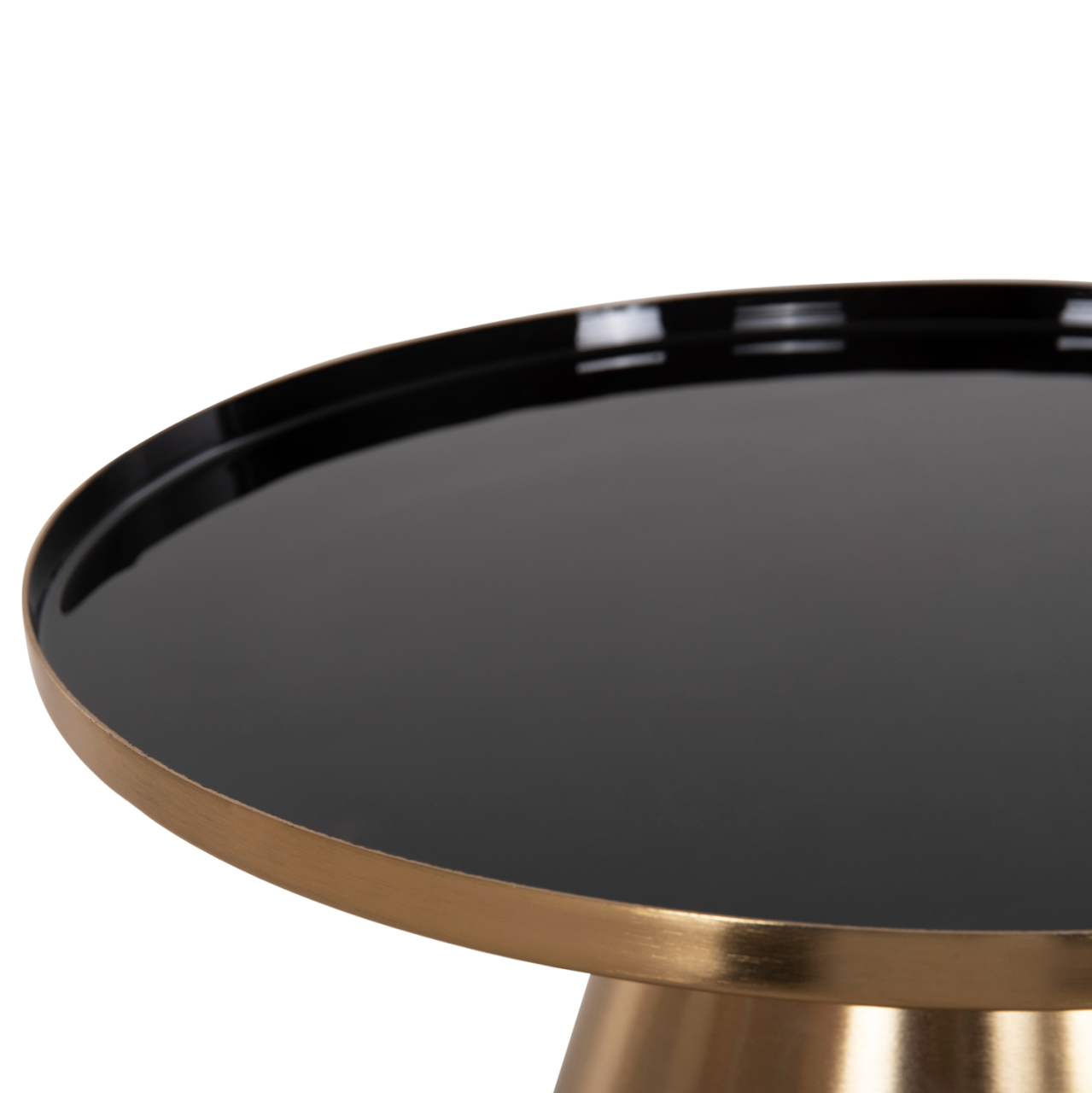 COFFEE TABLES 2PCS LORME HM9923 METAL IN BLACK AND GOLD Φ50 and Φ40 cm. [5]