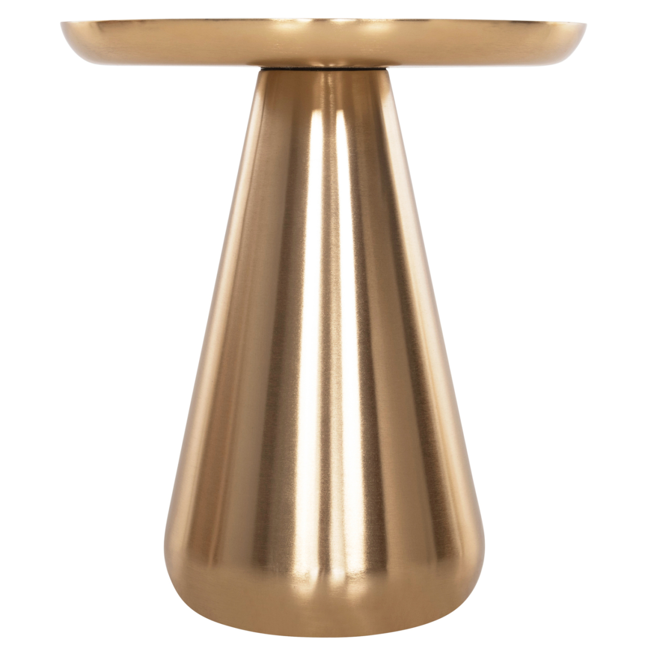 COFFEE TABLES 2PCS OLUF ΗΜ9921 ENAMELED METAL-GLOSSY GOLD and BLACK Φ50 and Φ41 cm. [8]