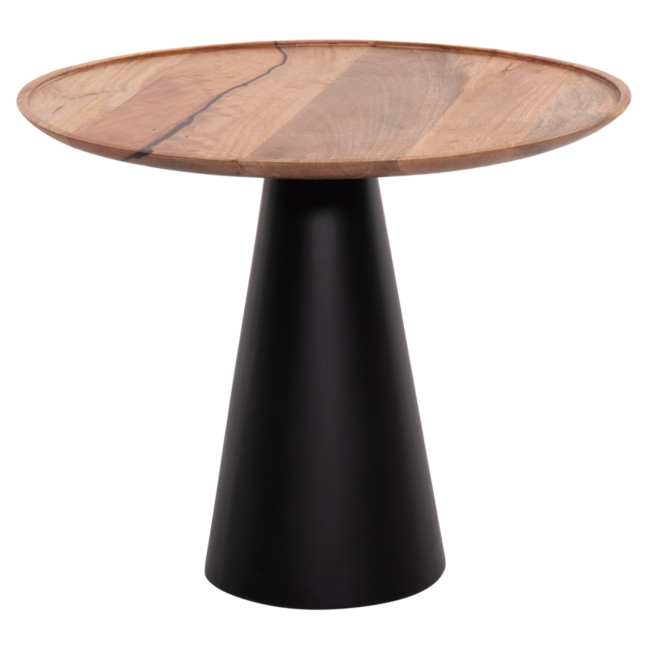 COFFEE TABLES 2PCS RIFF HM9997 MANGO WOOD TOP-IRON BASES Φ60 and Φ40 cm. [4]