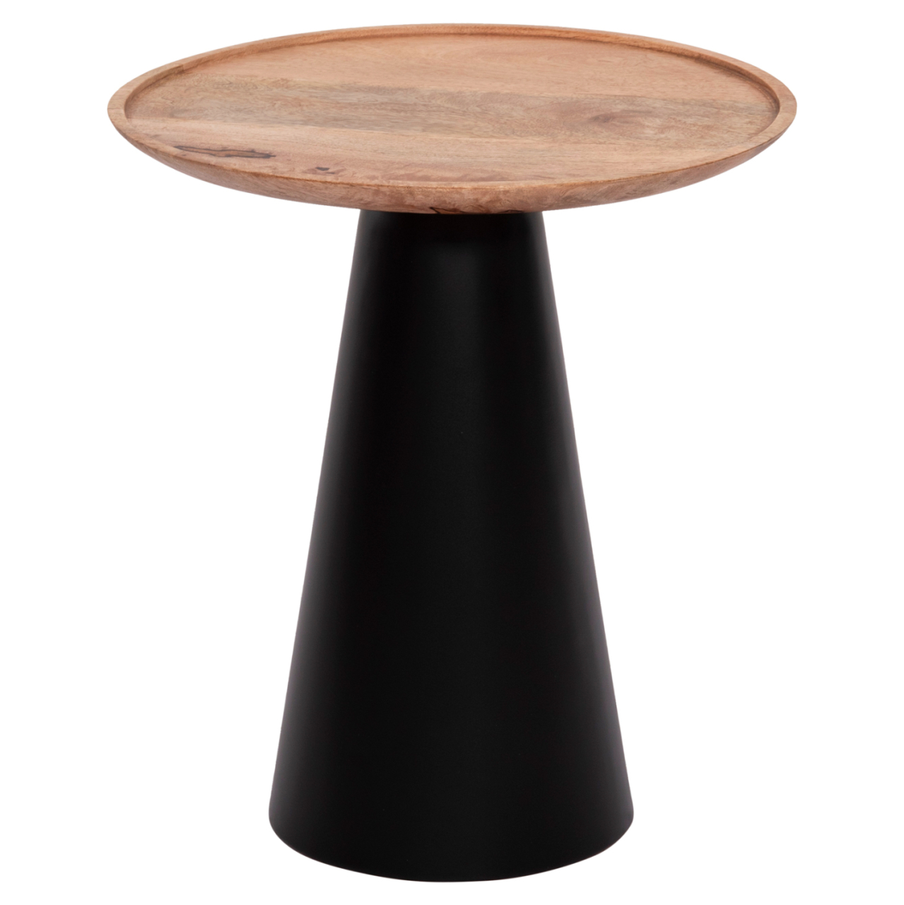 COFFEE TABLES 2PCS RIFF HM9997 MANGO WOOD TOP-IRON BASES Φ60 and Φ40 cm. [5]