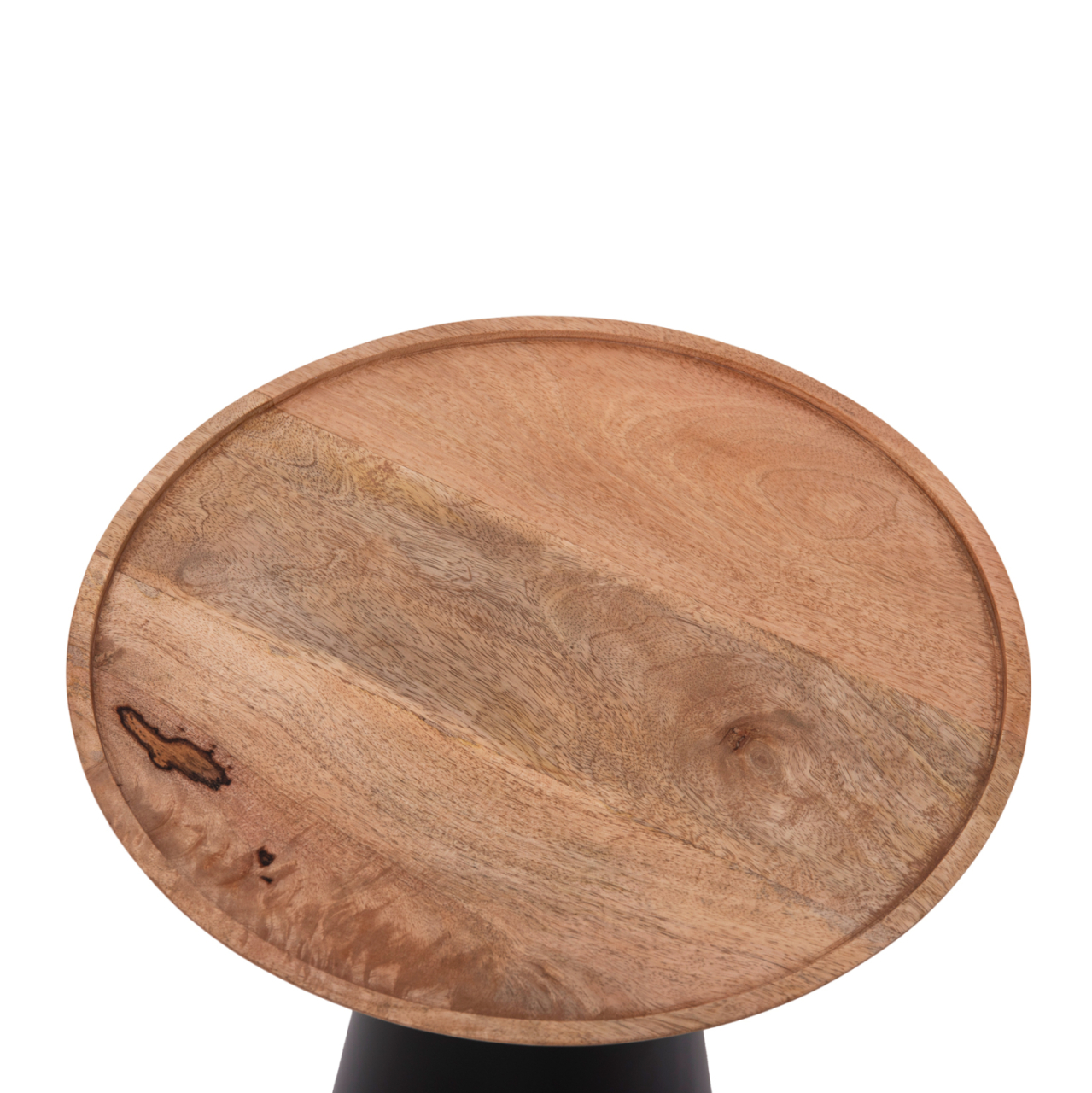 COFFEE TABLES 2PCS RIFF HM9997 MANGO WOOD TOP-IRON BASES Φ60 and Φ40 cm. [6]