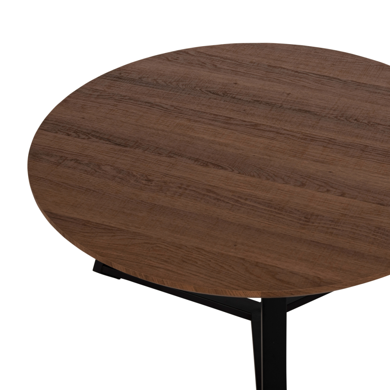 COFFEE TABLES 2PCS SET ROCKET HM21090.02 MDF IN WALNUT COLOR Φ80cm and Φ45cm [5]