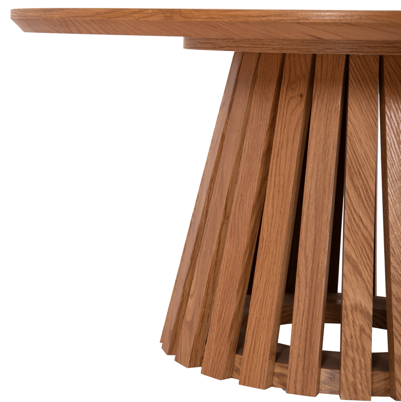 COFFEE TABLES 2PCS SET TALBERT HM21083 MDF IN NATURAL WOOD COLOR Φ80cm and Φ45cm [7]