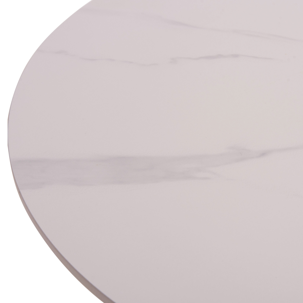 COFFEE TABLES 2PCS SET TALOS HM18140.01 WHITE MARBLE LOOK CERAMIC TOP Φ70x45.5Hcm. [10]