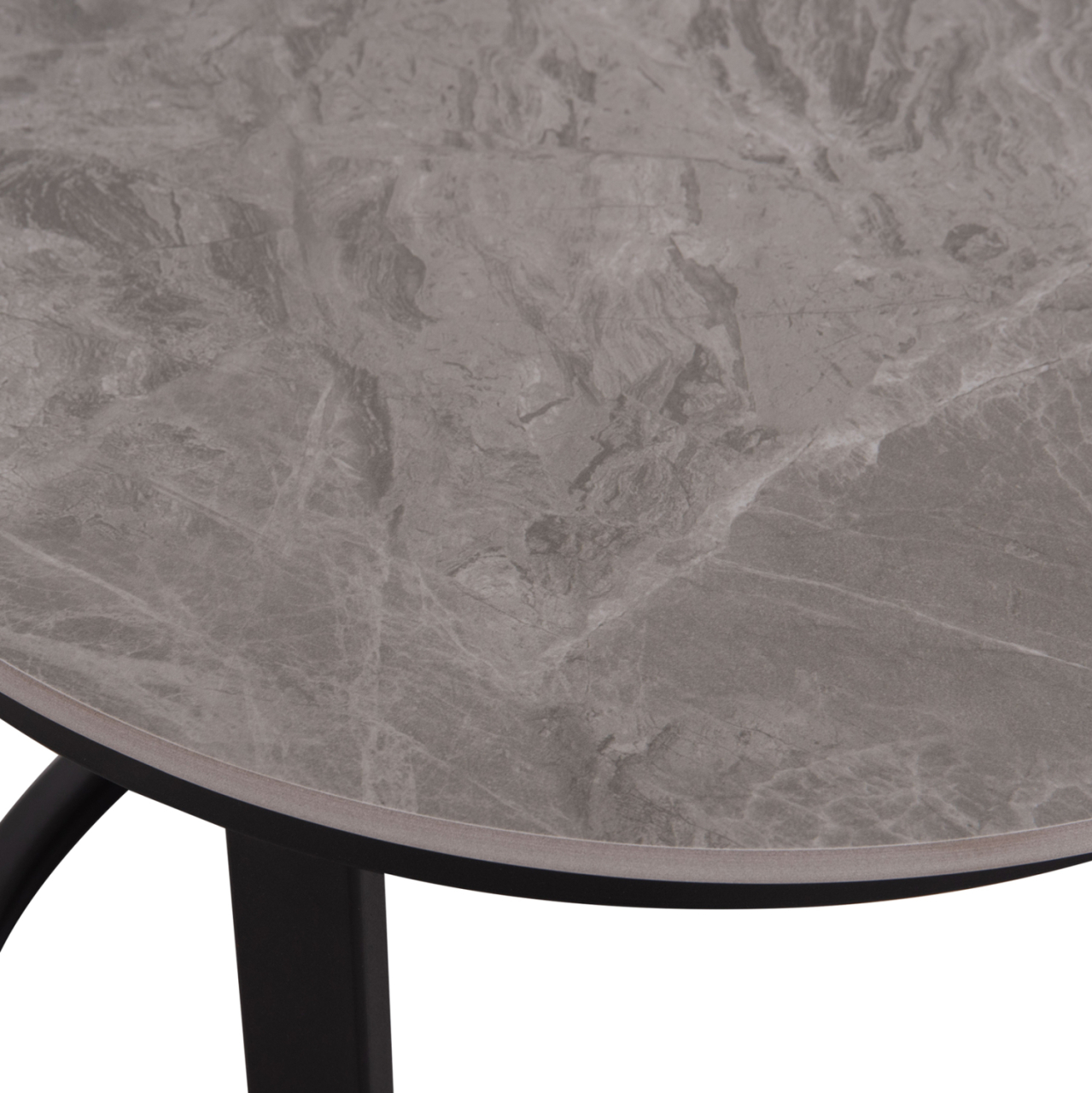 COFFEE TABLES 2PCS SET TALOS HM18140.04 GREY MARBLE LOOK CERAMIC TOP Φ70x45.5Hcm. [10]