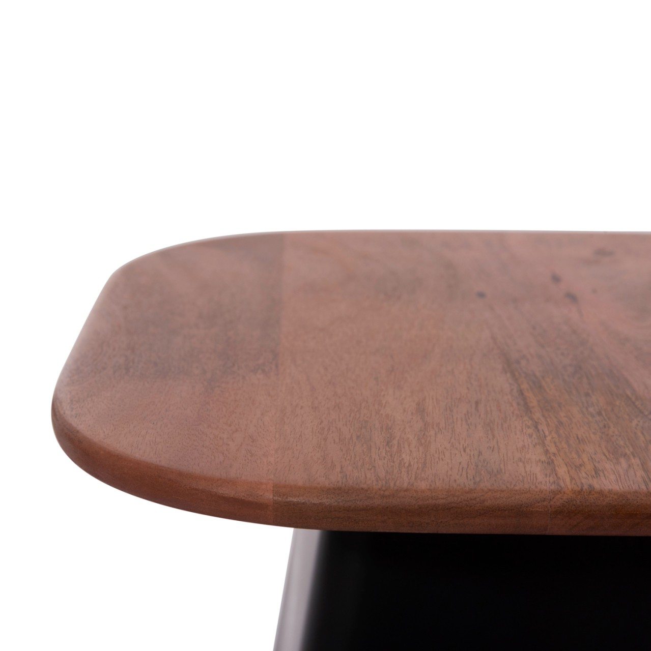 COFFEE TABLES 2PCS VAIOLA HM9998 MANGO WOOD TOP-METAL BLACK BASES 40x40 and 50x50 cm. [6]
