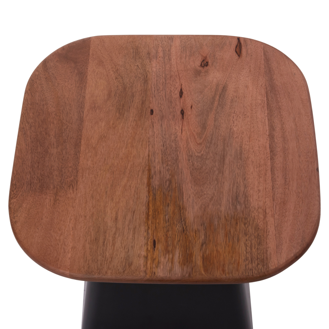 COFFEE TABLES 2PCS VAIOLA HM9998 MANGO WOOD TOP-METAL BLACK BASES 40x40 and 50x50 cm. [5]