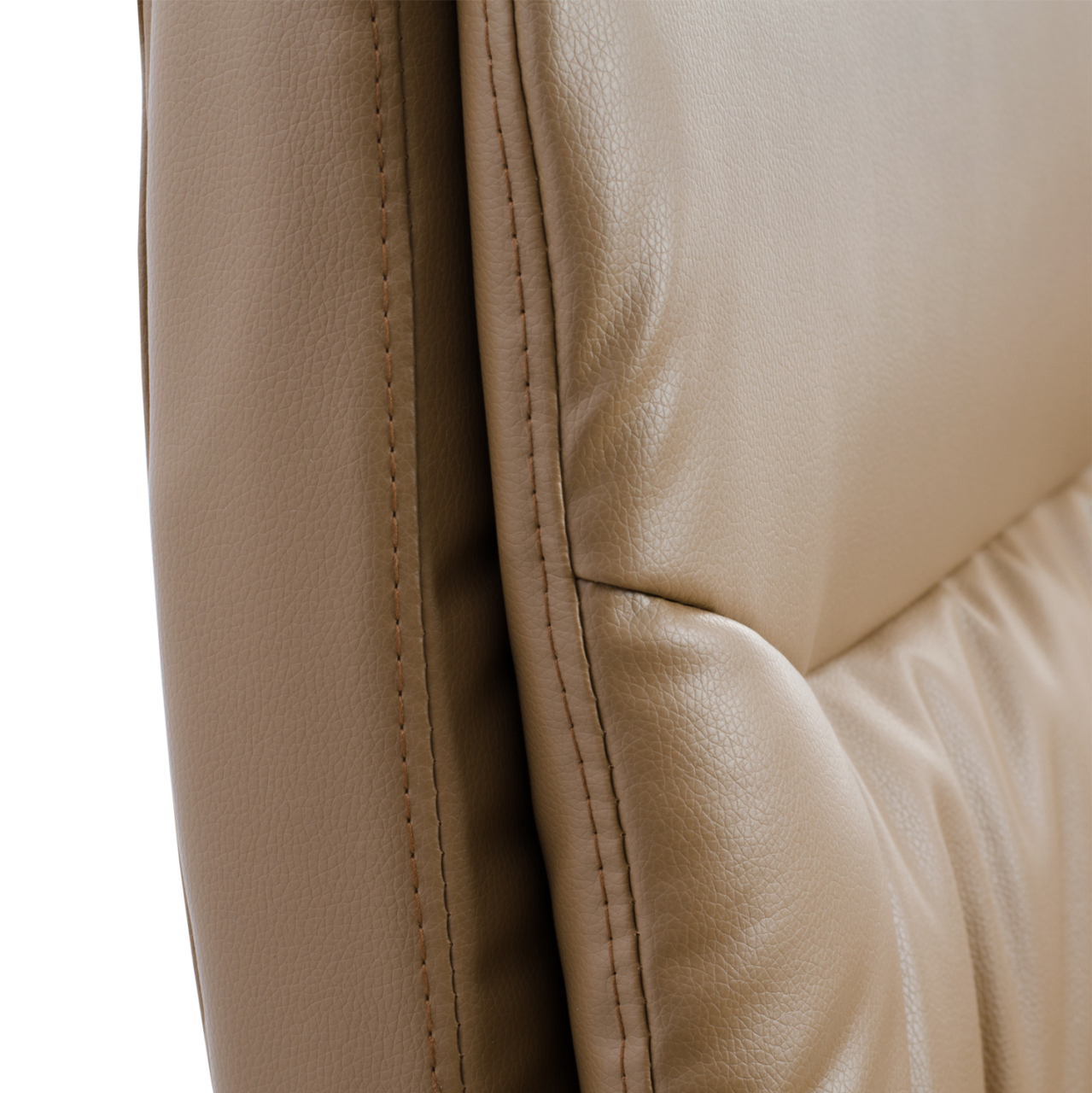 CONFERENCE ARMCHAIR SEMI-SWIVEL ZAMORA HM1088.09 CAMEL COLOR PU LEATHER 63x58x104Hcm. [9]