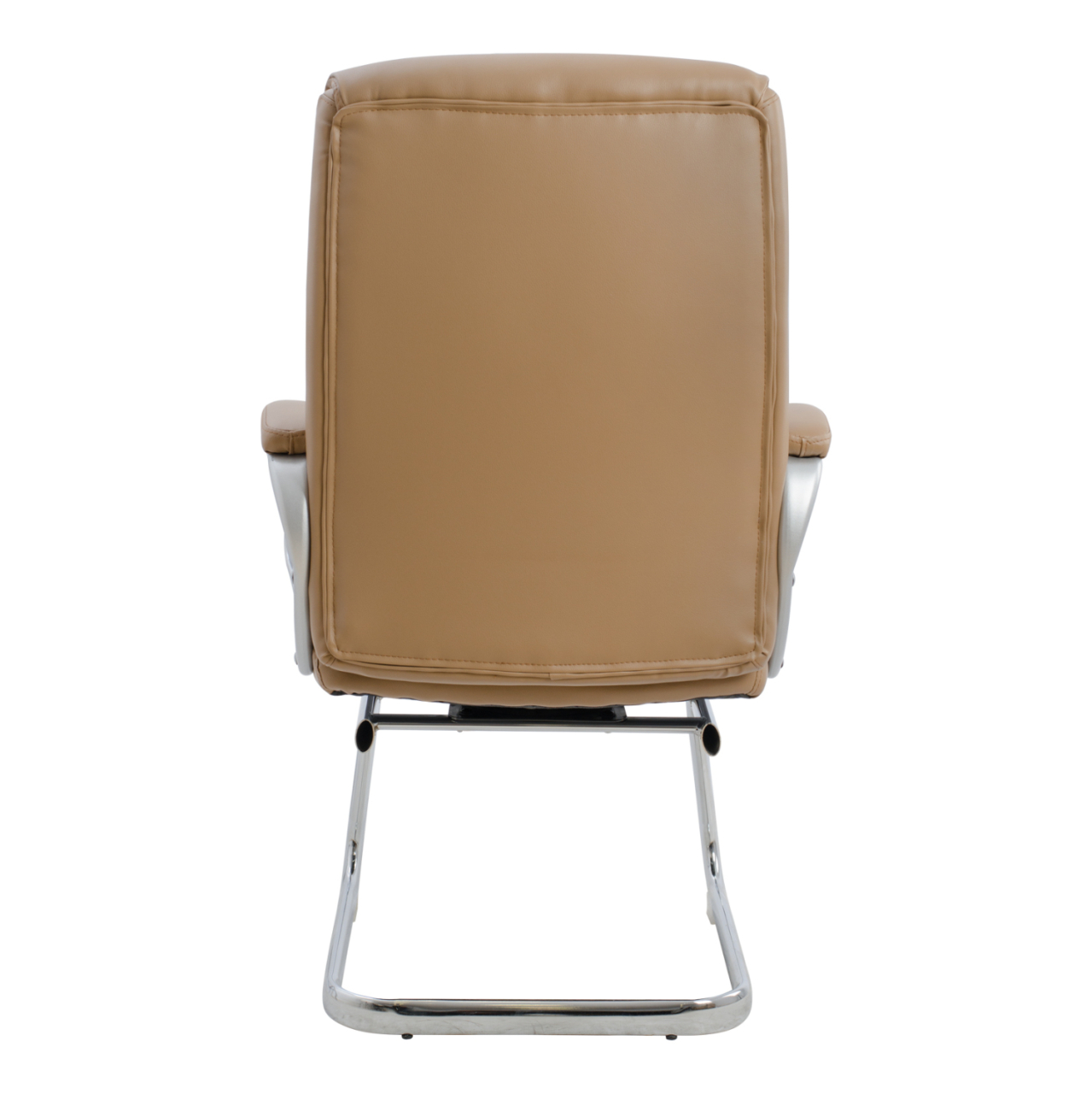 CONFERENCE ARMCHAIR SEMI-SWIVEL ZAMORA HM1088.09 CAMEL COLOR PU LEATHER 63x58x104Hcm. [6]
