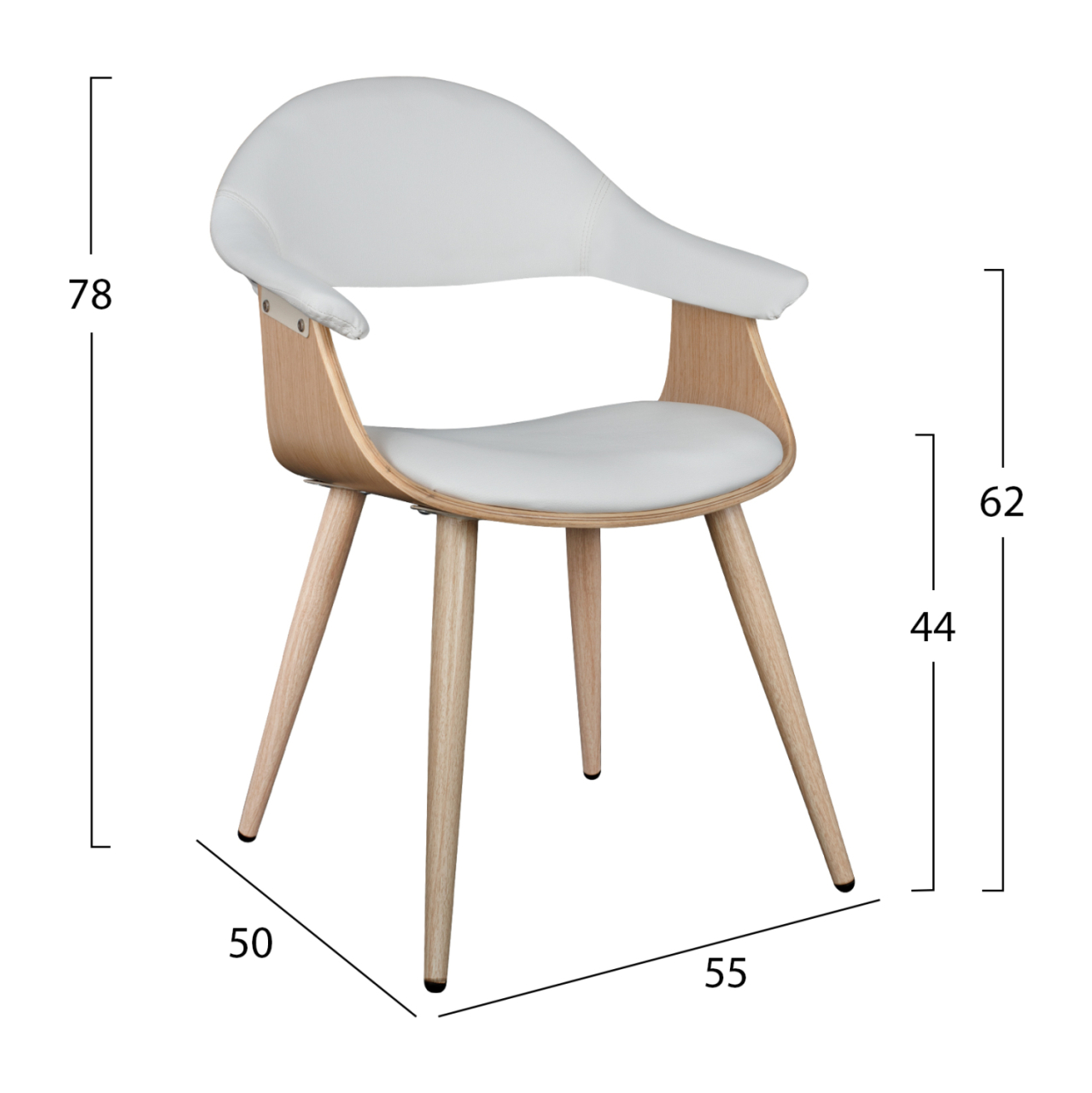 Conference armchair Superior Pro HM1111.02 sonama/white color [2]