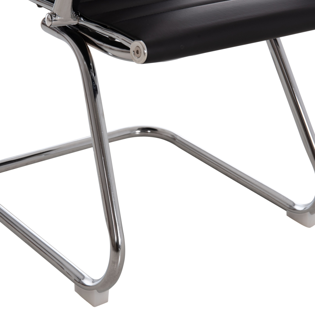 CONFERENCE CHAIR BOSS HM1023.31 WITH ARMS-BLACK PU-CHROMED METAL LEGS 54x55x88Hcm. [9]