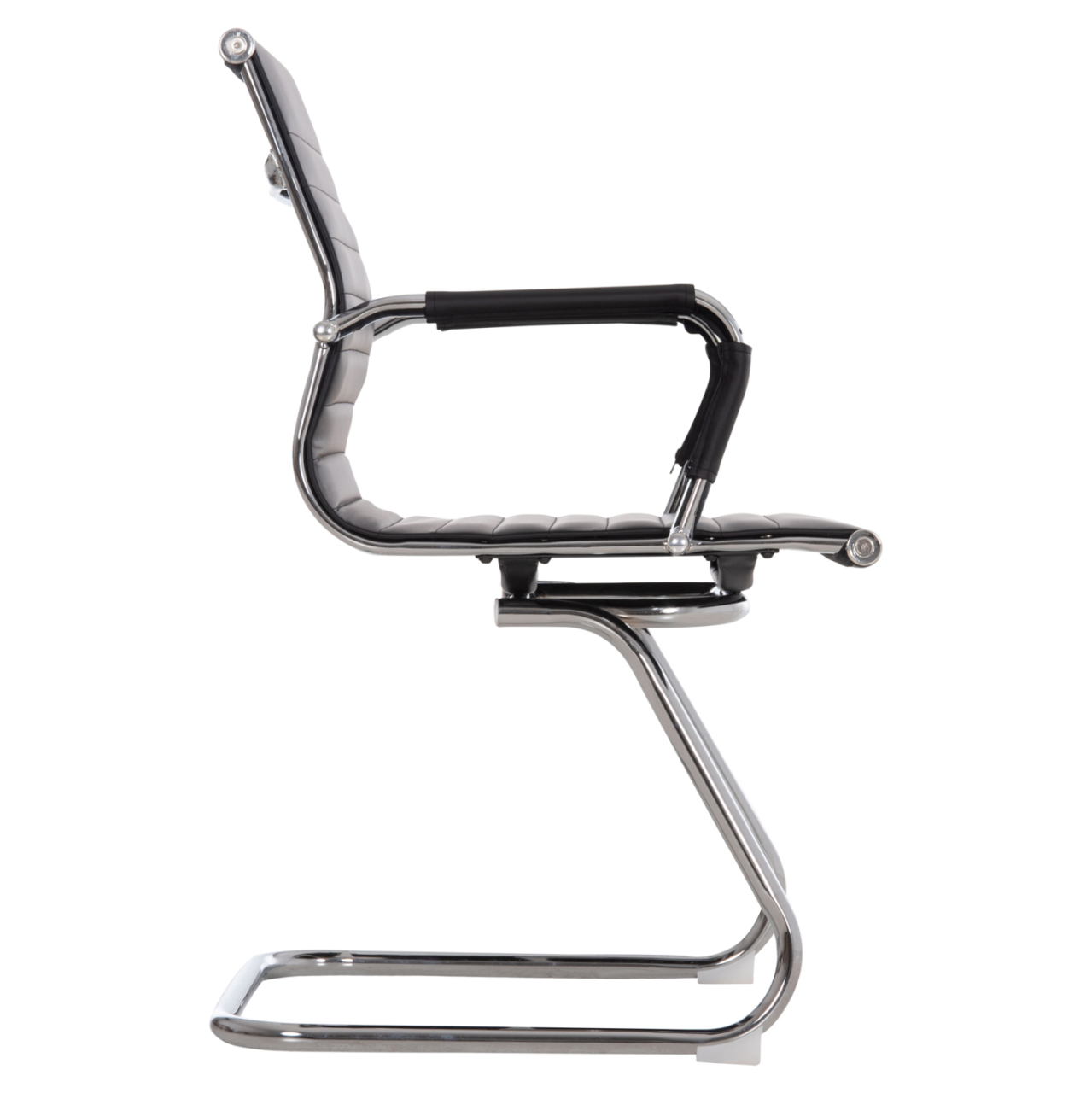 CONFERENCE CHAIR BOSS HM1023.31 WITH ARMS-BLACK PU-CHROMED METAL LEGS 54x55x88Hcm. [4]
