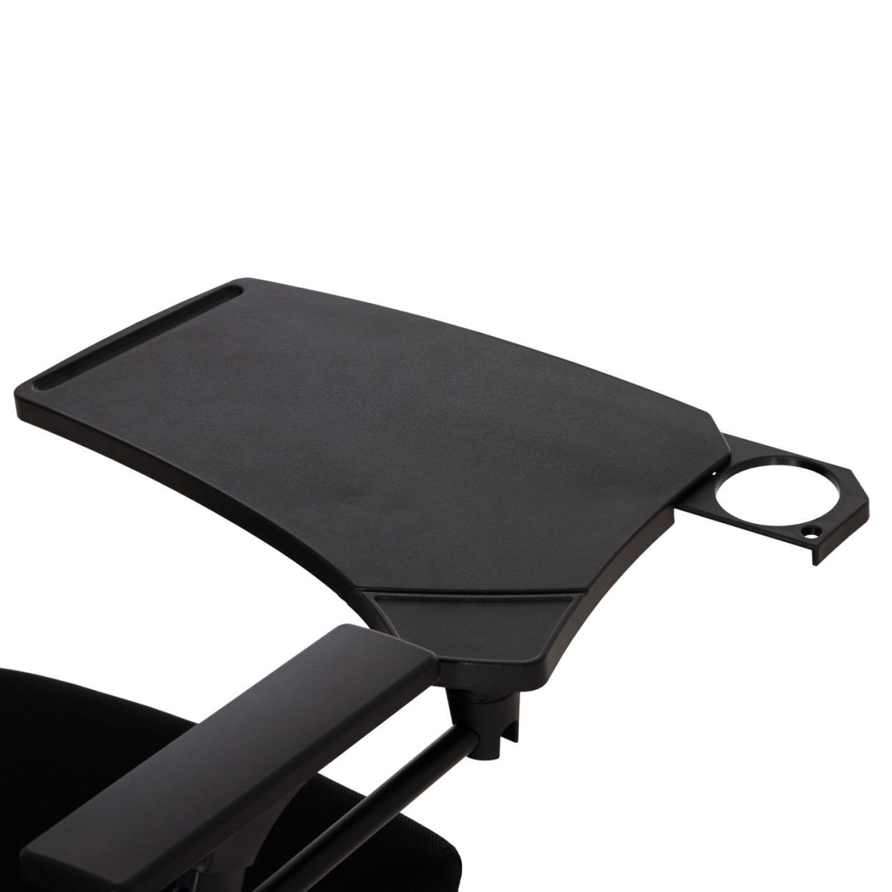 CONFERENCE CHAIR FOLDABLE WITH WRITING BOARD DENO HM1209.01 MESH FABRIC BLACK 65x63x82Hcm [8]