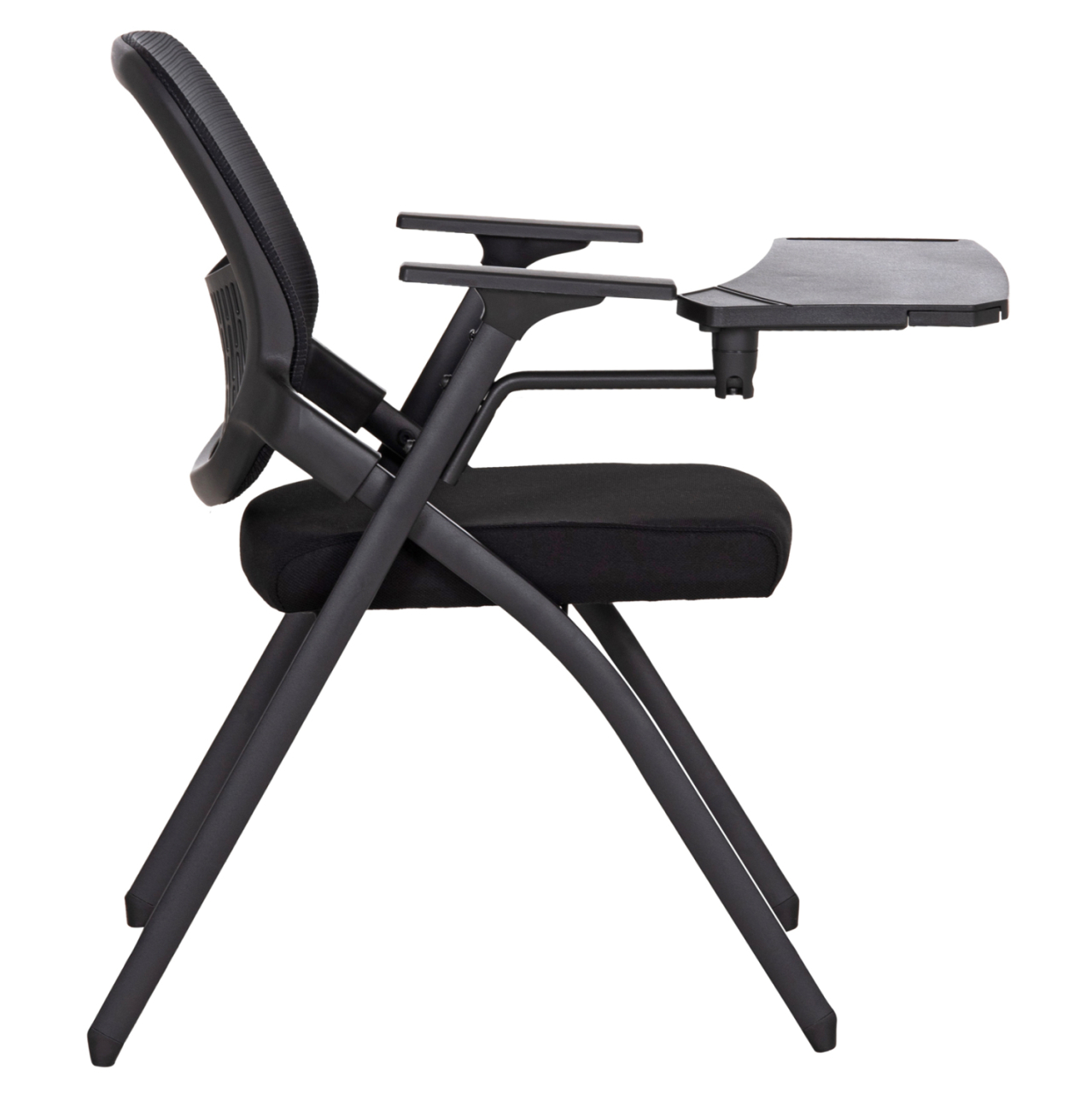 CONFERENCE CHAIR FOLDABLE WITH WRITING BOARD DENO HM1209.01 MESH FABRIC BLACK 65x63x82Hcm [4]