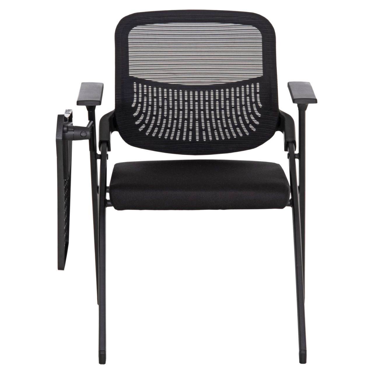 CONFERENCE CHAIR FOLDABLE WITH WRITING BOARD DENO HM1209.01 MESH FABRIC BLACK 65x63x82Hcm [3]