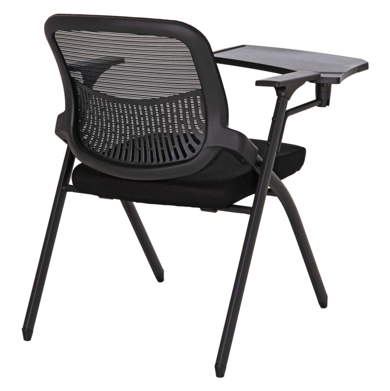 CONFERENCE CHAIR FOLDABLE WITH WRITING BOARD DENO HM1209.01 MESH FABRIC BLACK 65x63x82Hcm [5]