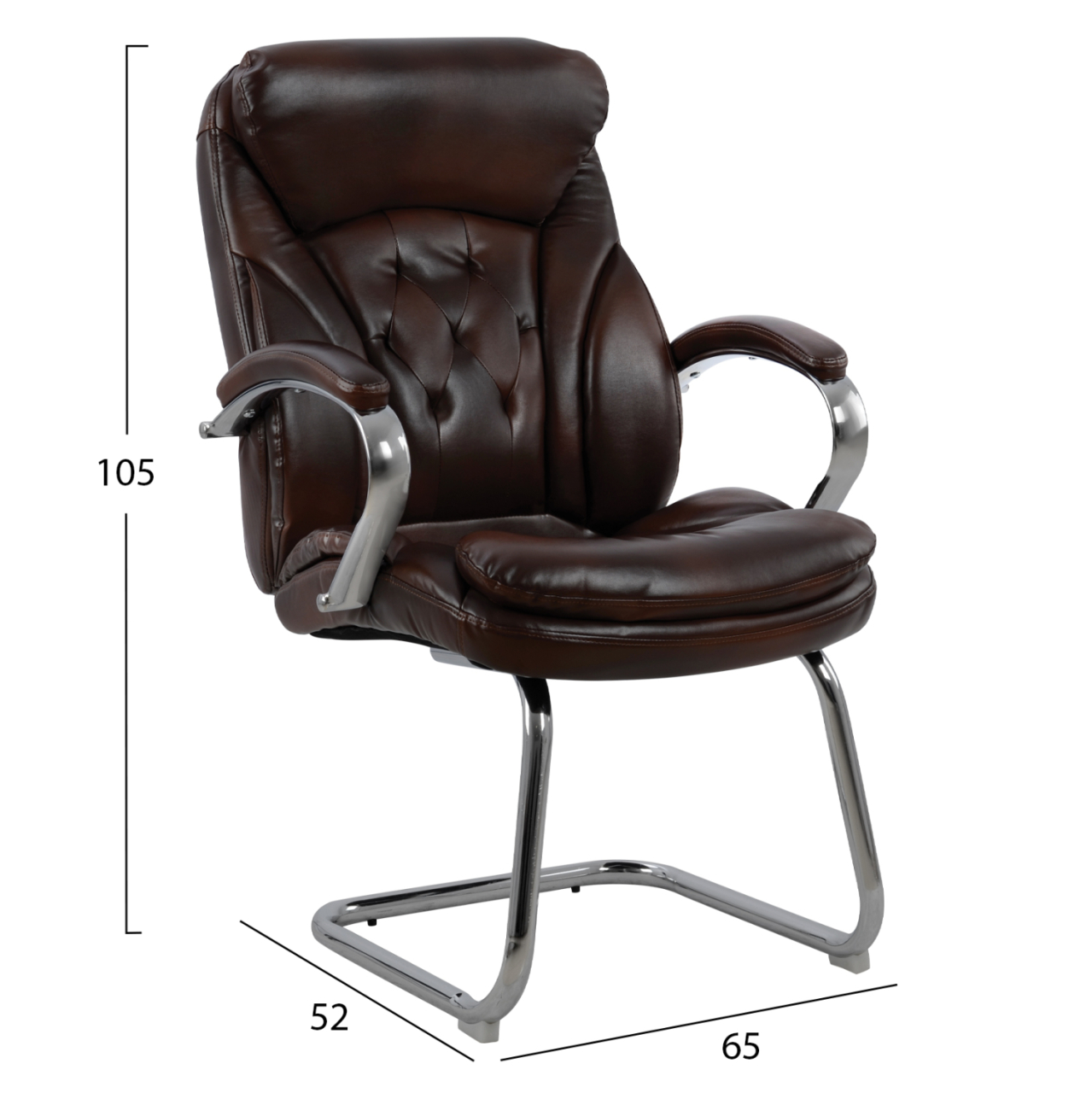 Conference chair HM1100.09 Brown 65x52x105 cm [2]
