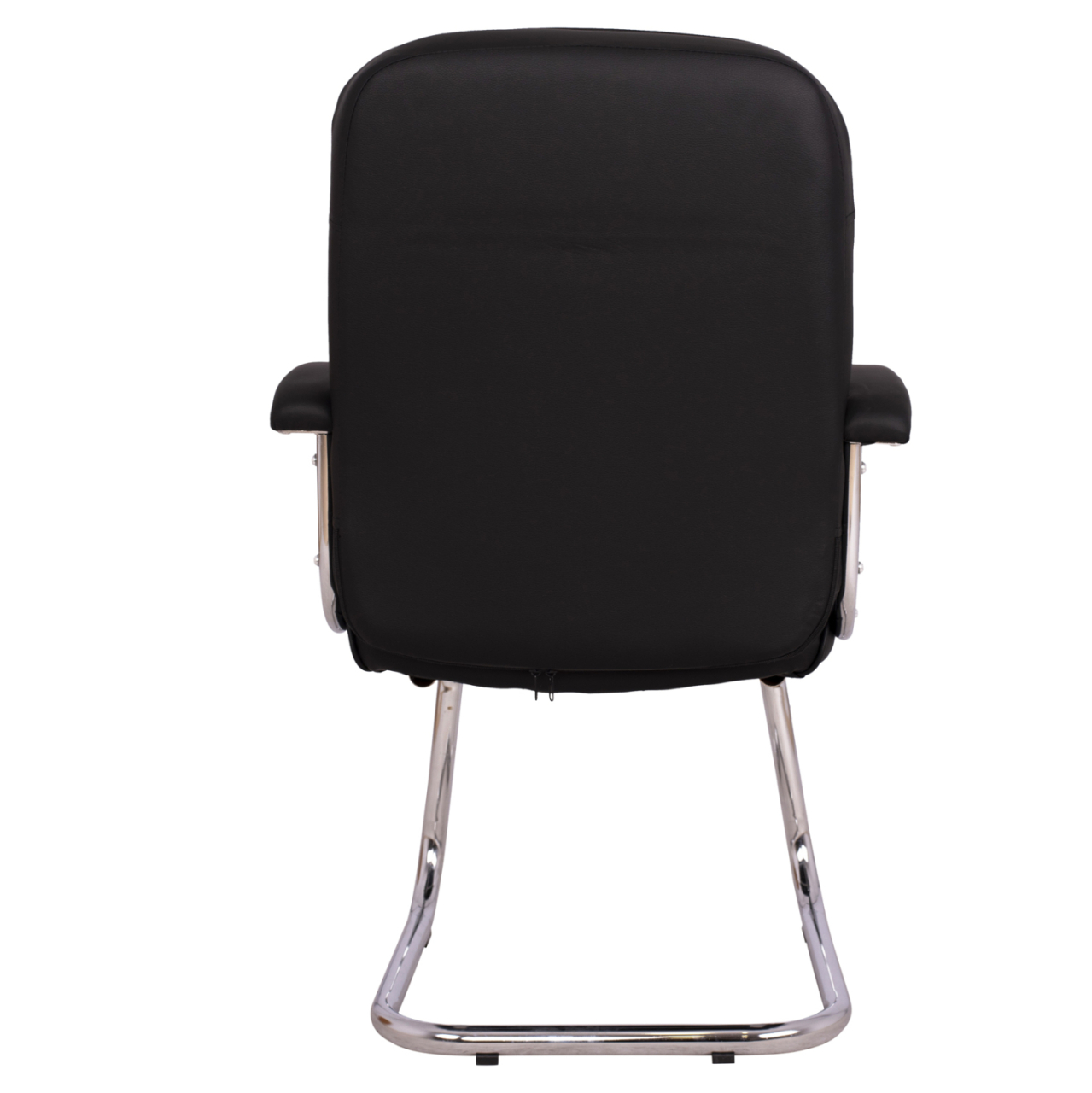 Conference chair HM1114 Black PU with chromed base 61.5x62x98 cm. [6]