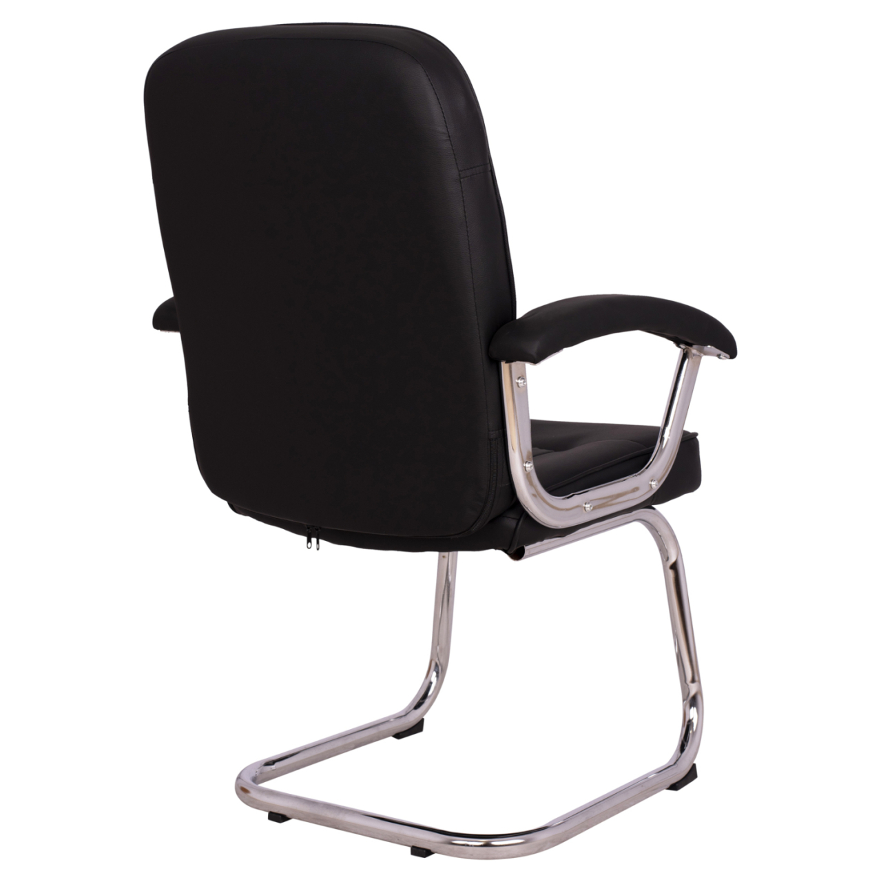 Conference chair HM1114 Black PU with chromed base 61.5x62x98 cm. [5]