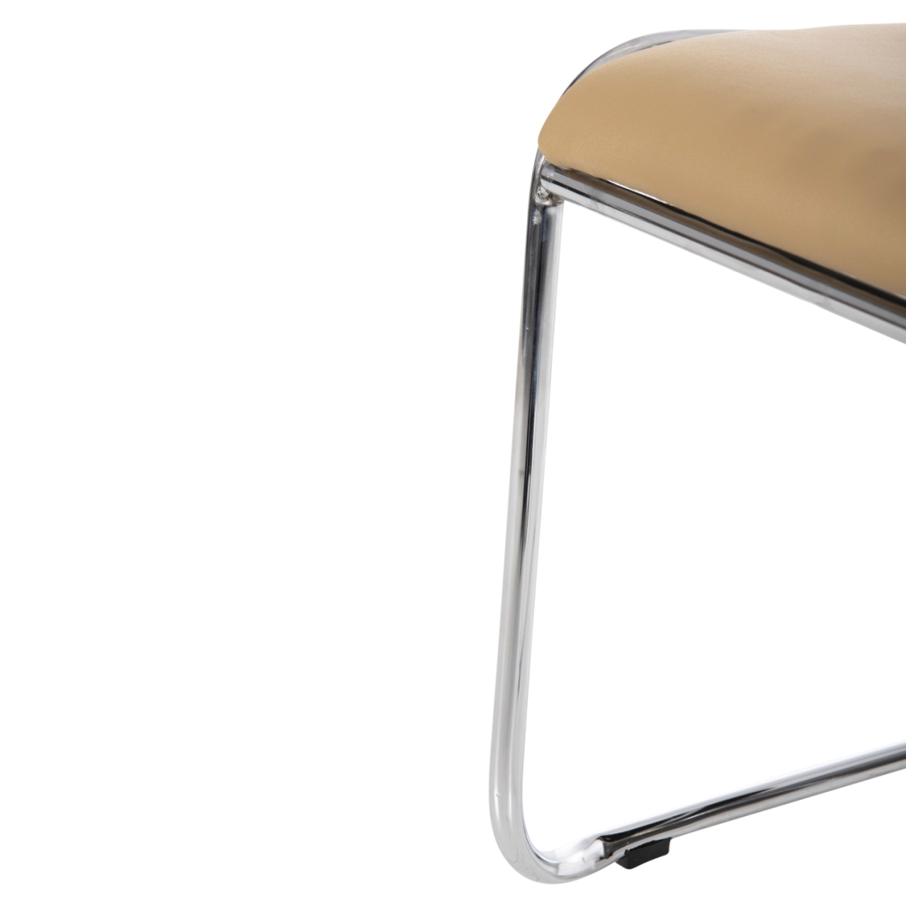 CONFERENCE/GUEST CHAIR MABEL HM1019.07 CHROMED FRAME-MOCHA PU 47x48x78Hcm. [10]