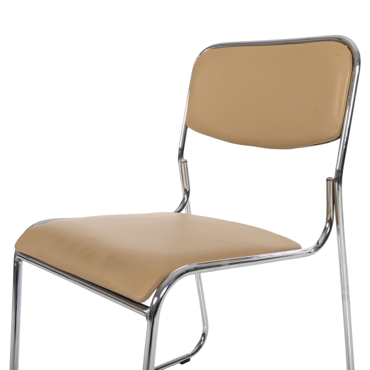 CONFERENCE/GUEST CHAIR MABEL HM1019.07 CHROMED FRAME-MOCHA PU 47x48x78Hcm. [7]