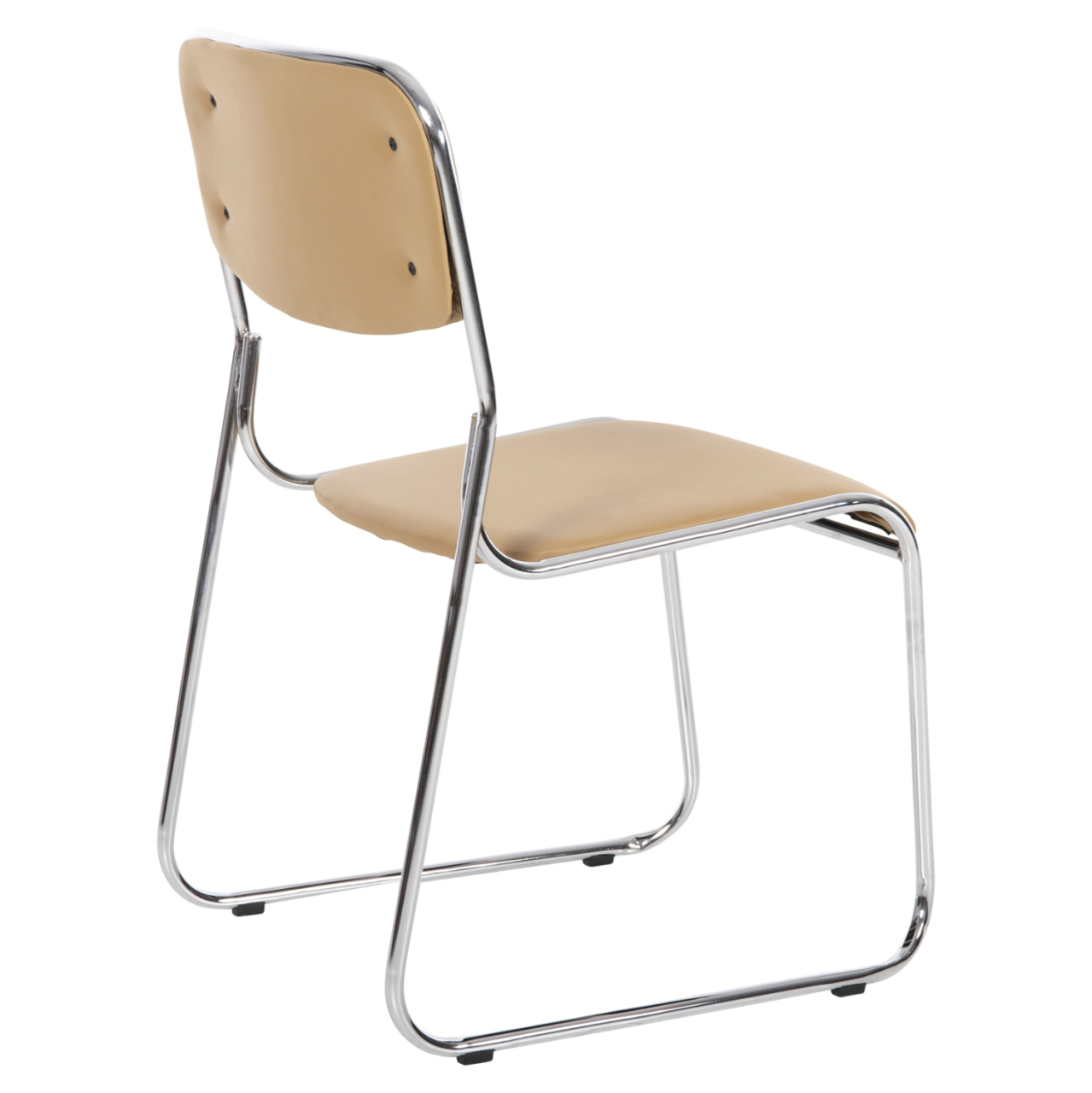 CONFERENCE/GUEST CHAIR MABEL HM1019.07 CHROMED FRAME-MOCHA PU 47x48x78Hcm. [5]