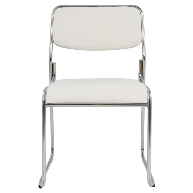 Conference office chair HM1019.02 White color 48,5x51,5x77 cm [3]