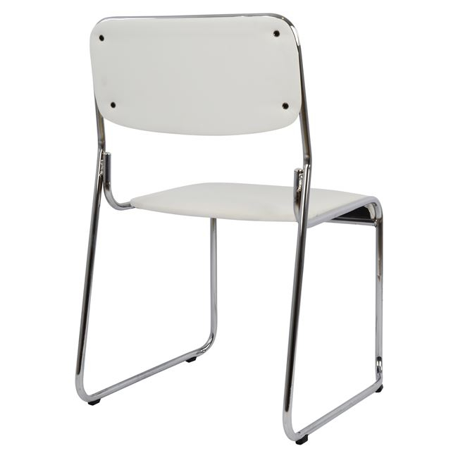Conference office chair HM1019.02 White color 48,5x51,5x77 cm [5]