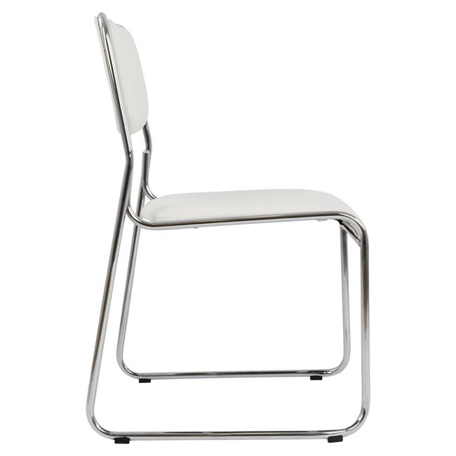 Conference office chair HM1019.02 White color 48,5x51,5x77 cm [4]