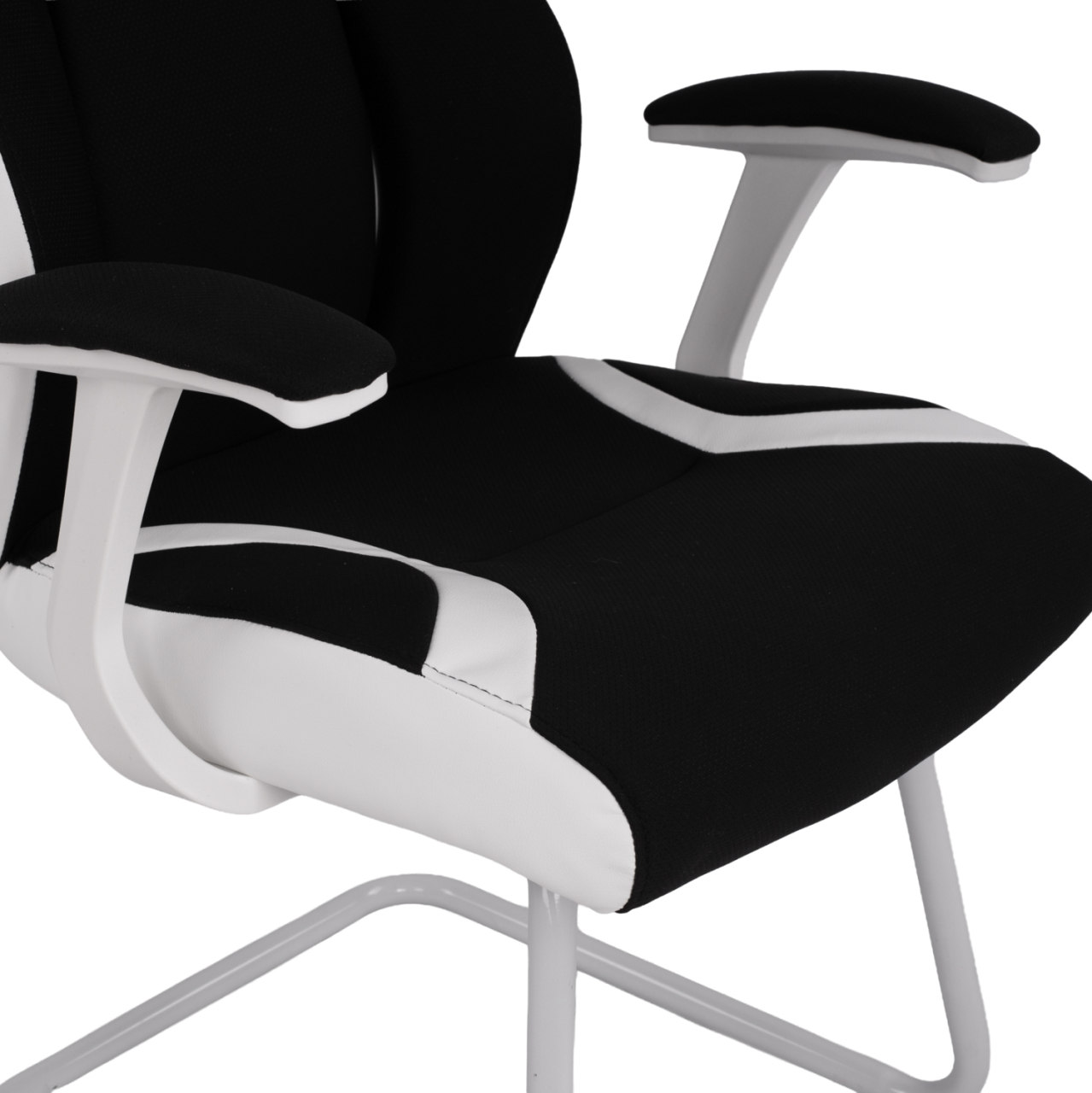 Conferenece office chair HM1102.02 in black and white color 66,5x63x108cm [7]