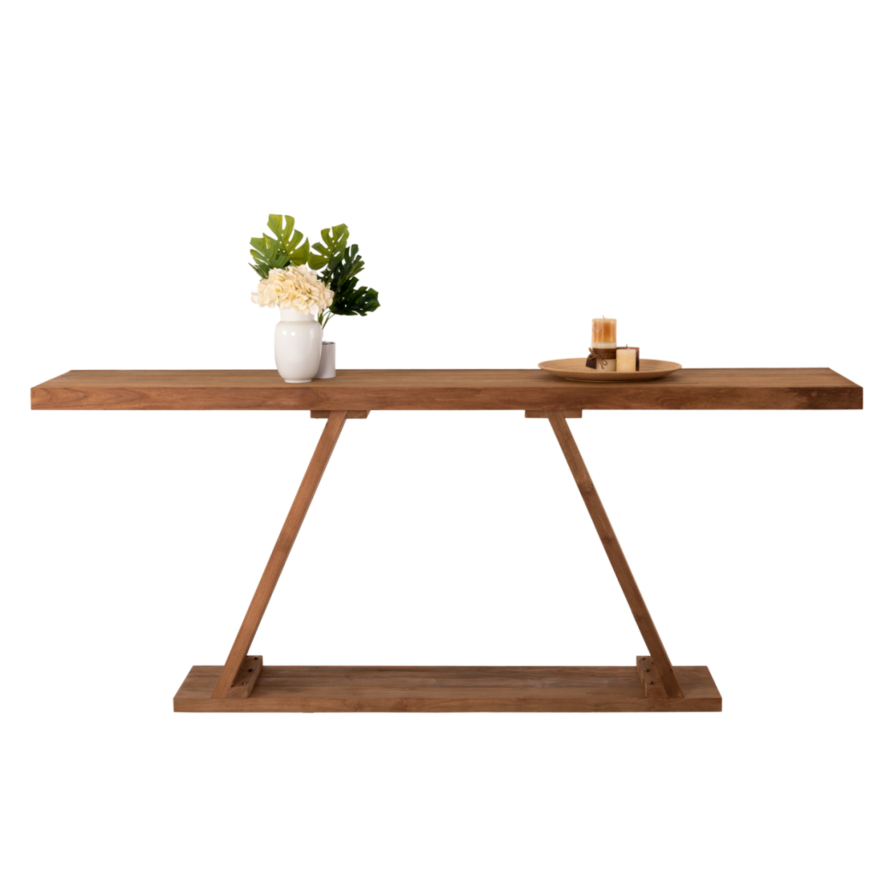 CONSOLE HM9555 MADE OF TEAK WOOD IN NATURAL COLOR 220x50x90Hcm. [3]