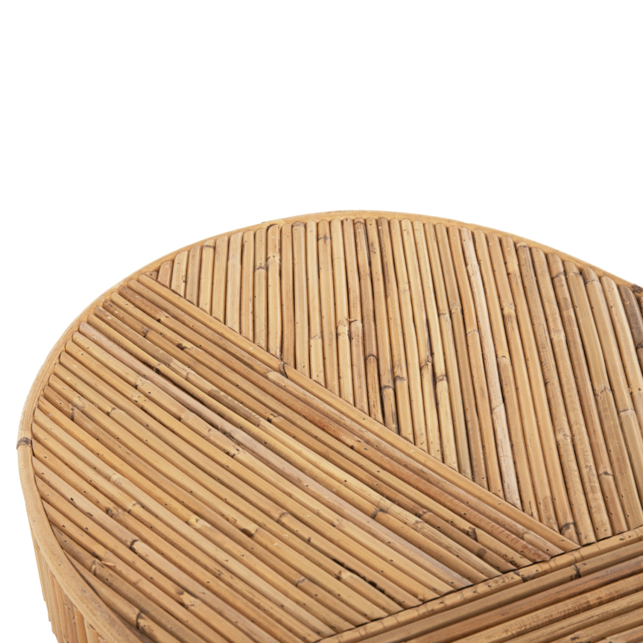 CONSOLE IN OVAL SHAPE GATSBY HM9871 NATURAL RATTAN IN NATURAL COLOR 110x45x74,5Hcm. [6]