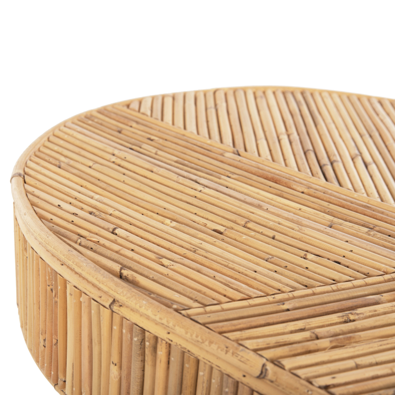 CONSOLE IN OVAL SHAPE GATSBY HM9871 NATURAL RATTAN IN NATURAL COLOR 110x45x74,5Hcm. [8]