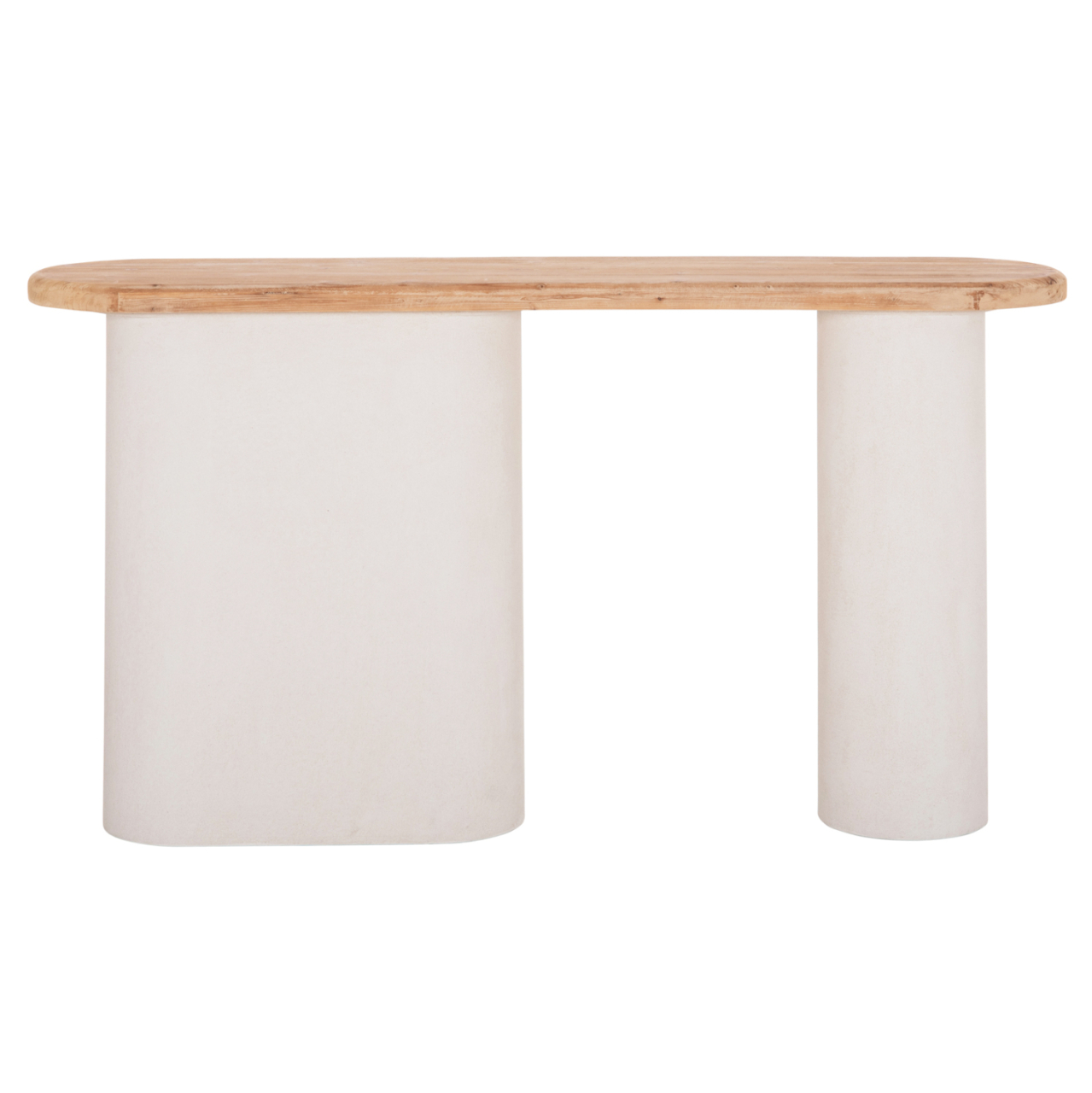 CONSOLE SANTORINI HM18338 FIR WOOD TABLETOP-MDF BASE IN OFF-WHITE 150x35x82Hcm. [3]